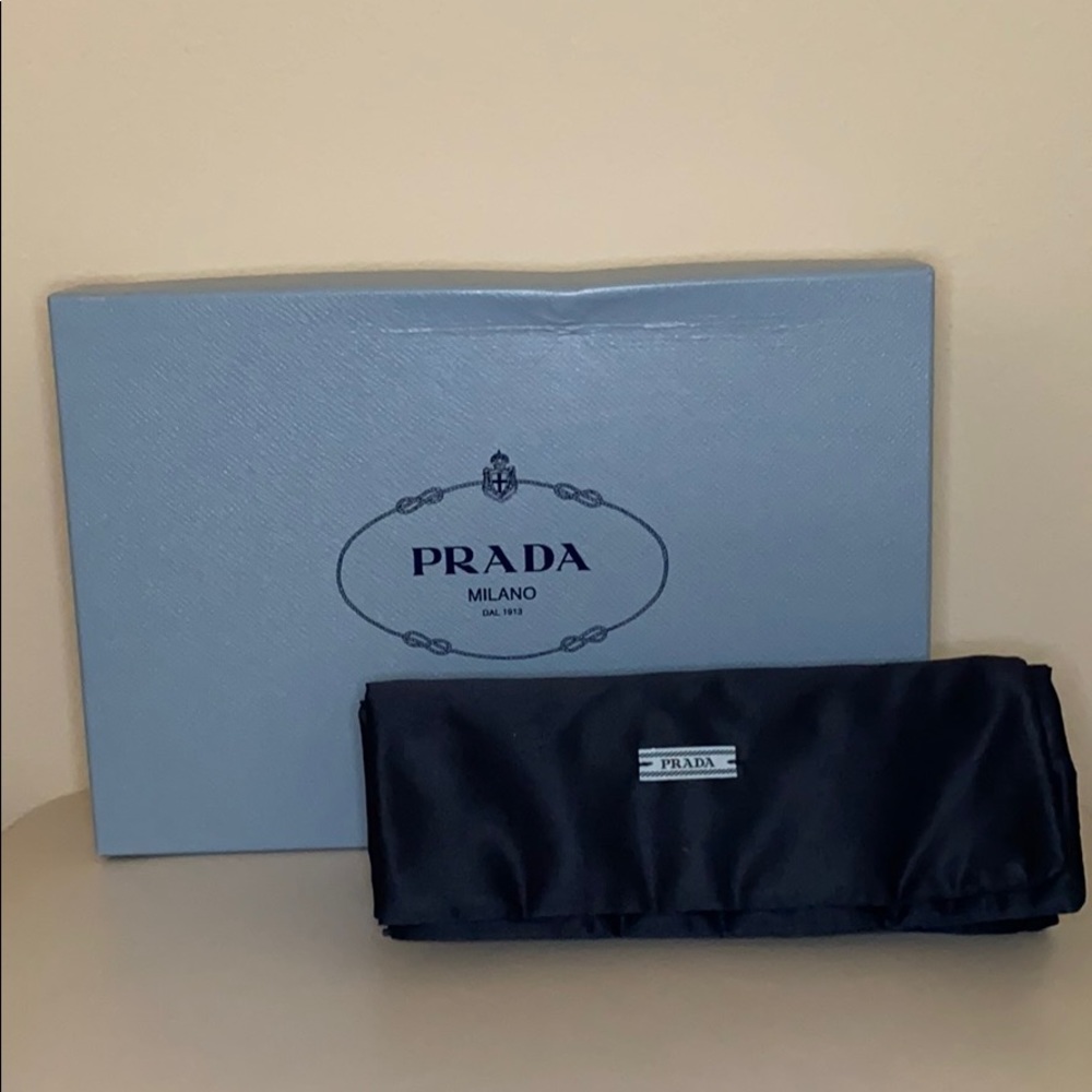 PRADA EMPTY shoe box and dust bags